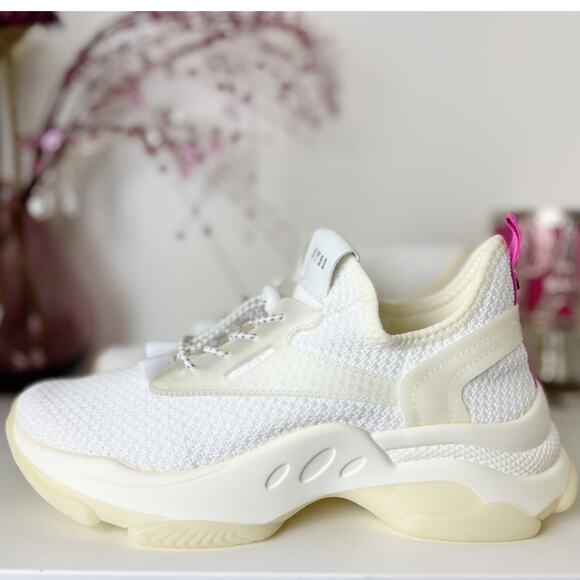 Steve Madden Myles Low Top Chunky Heel Athletic Sneakers White Size 8.5M NWB - Picture 15 of 16